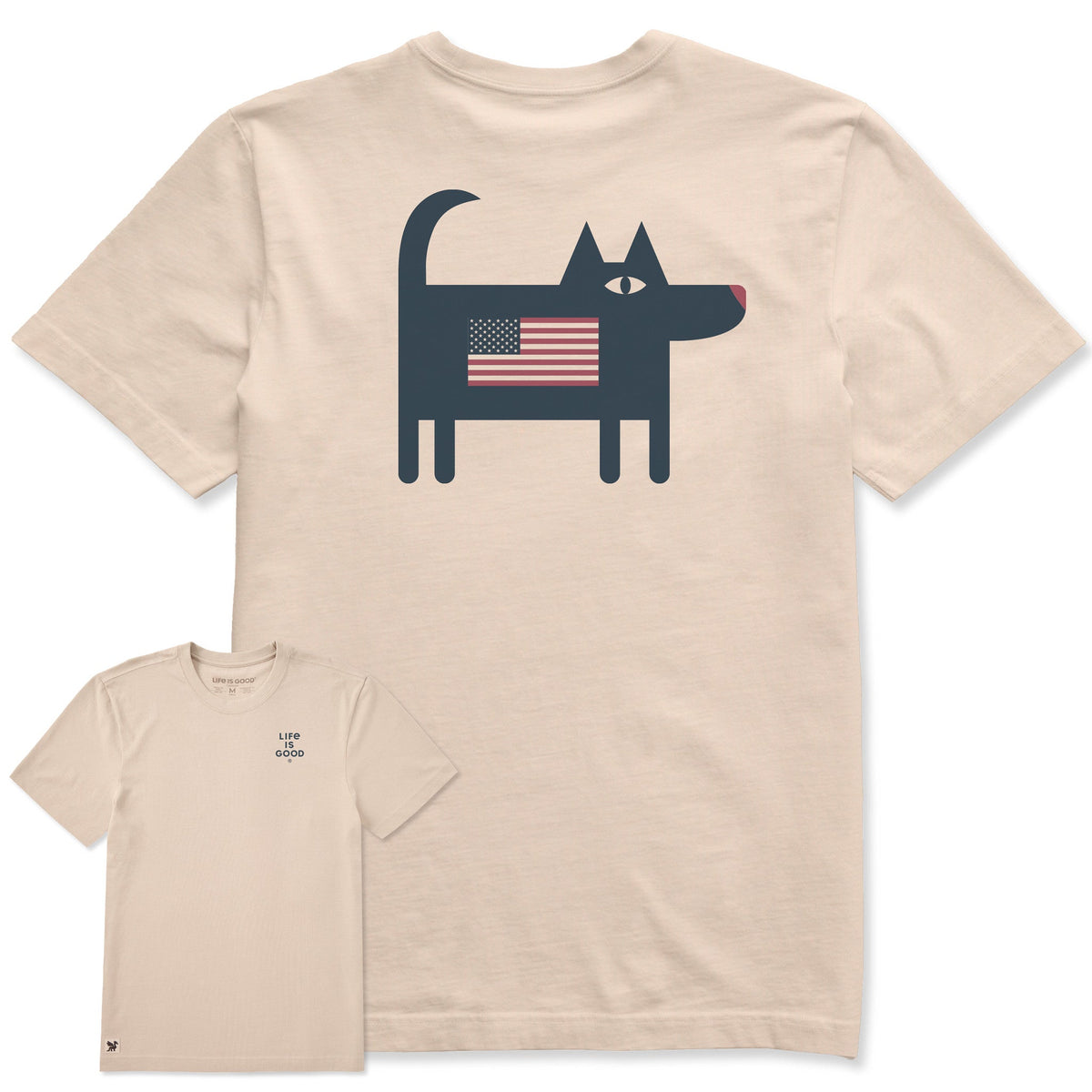 Men's Bert's Flag Dog Short Sleeve Crusher Tee product image 1