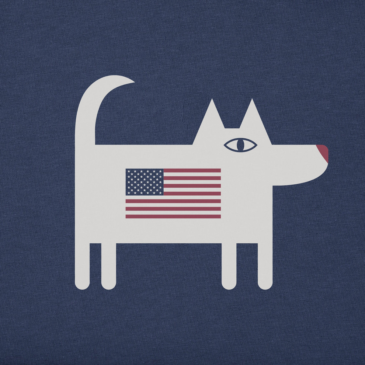 Men's Bert's Flag Dog Short Sleeve Crusher Tee product image 5