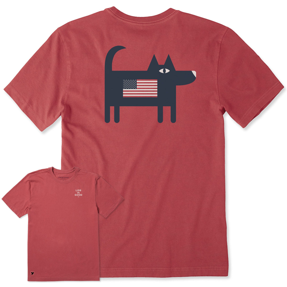 Men's Bert's Flag Dog Short Sleeve Crusher Tee product image 7