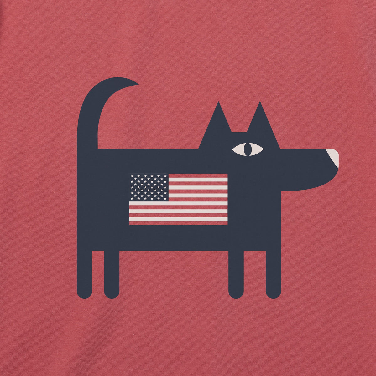 Men's Bert's Flag Dog Short Sleeve Crusher Tee product image 8