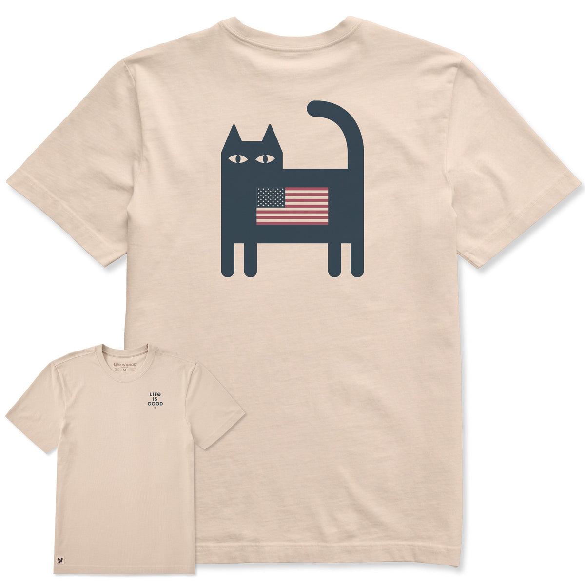 Men's Bert's Flag Cat Short Sleeve Crusher Tee product image 1