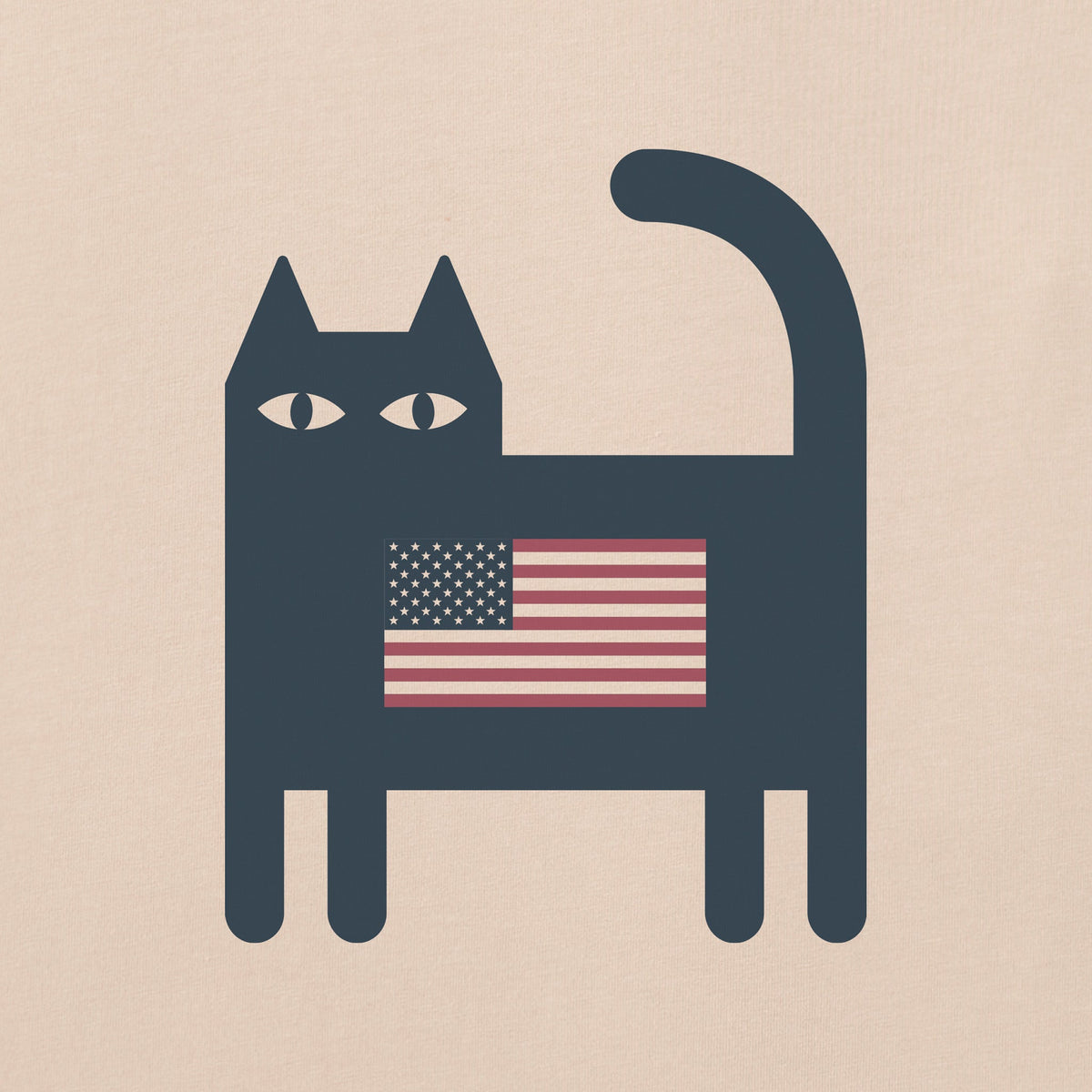 Men's Bert's Flag Cat Short Sleeve Crusher Tee product image 2