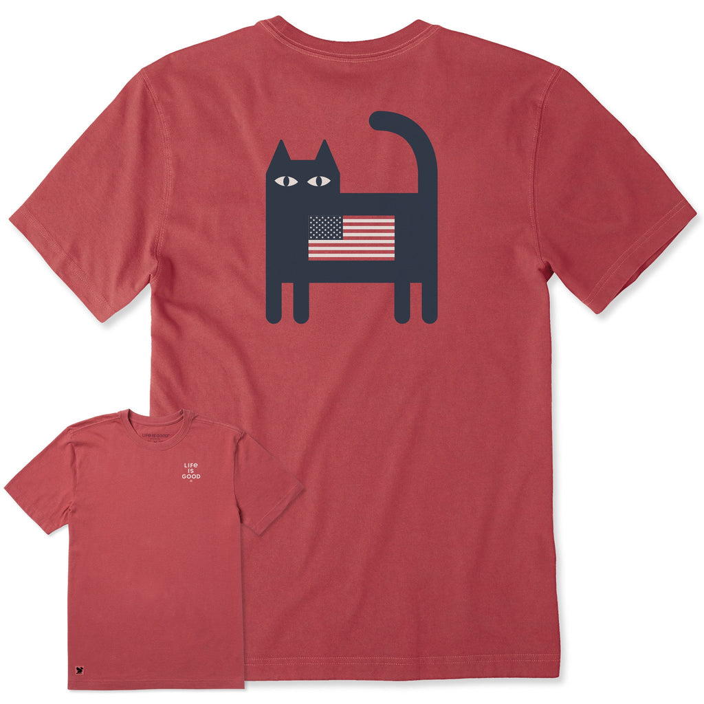 Men's Bert's Flag Cat Short Sleeve Crusher Tee product image 7