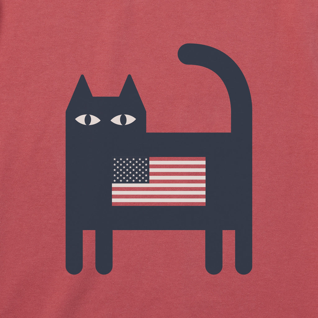 Men's Bert's Flag Cat Short Sleeve Crusher Tee product image 8
