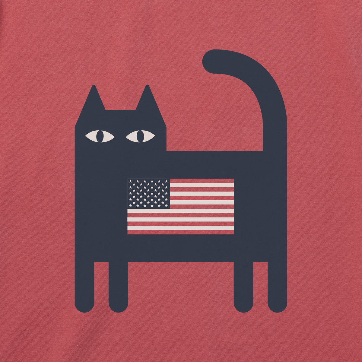 Men's Bert's Flag Cat Short Sleeve Crusher Tee product image 8