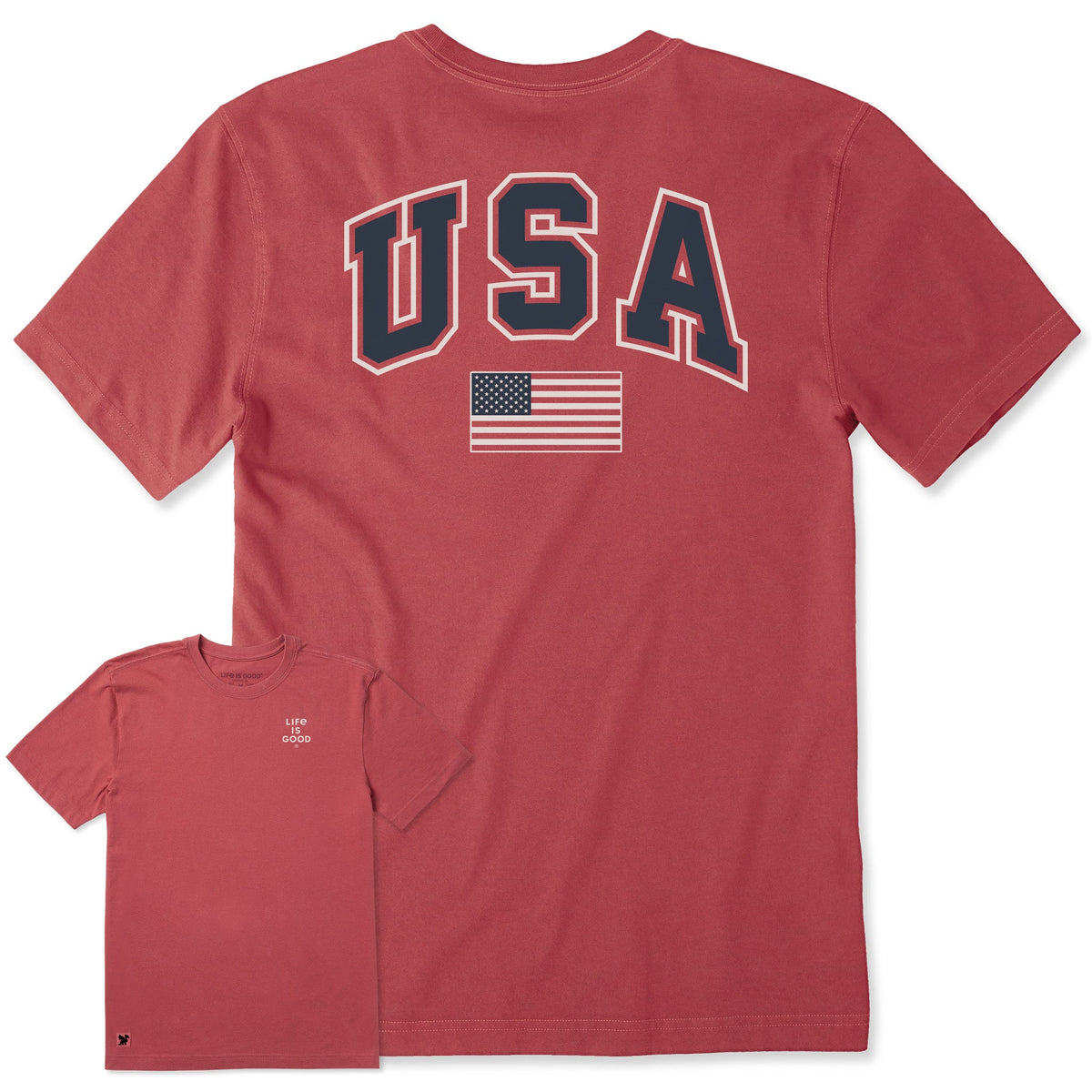 Men's USA Flag Arch Short Sleeve Crusher Tee product image 1