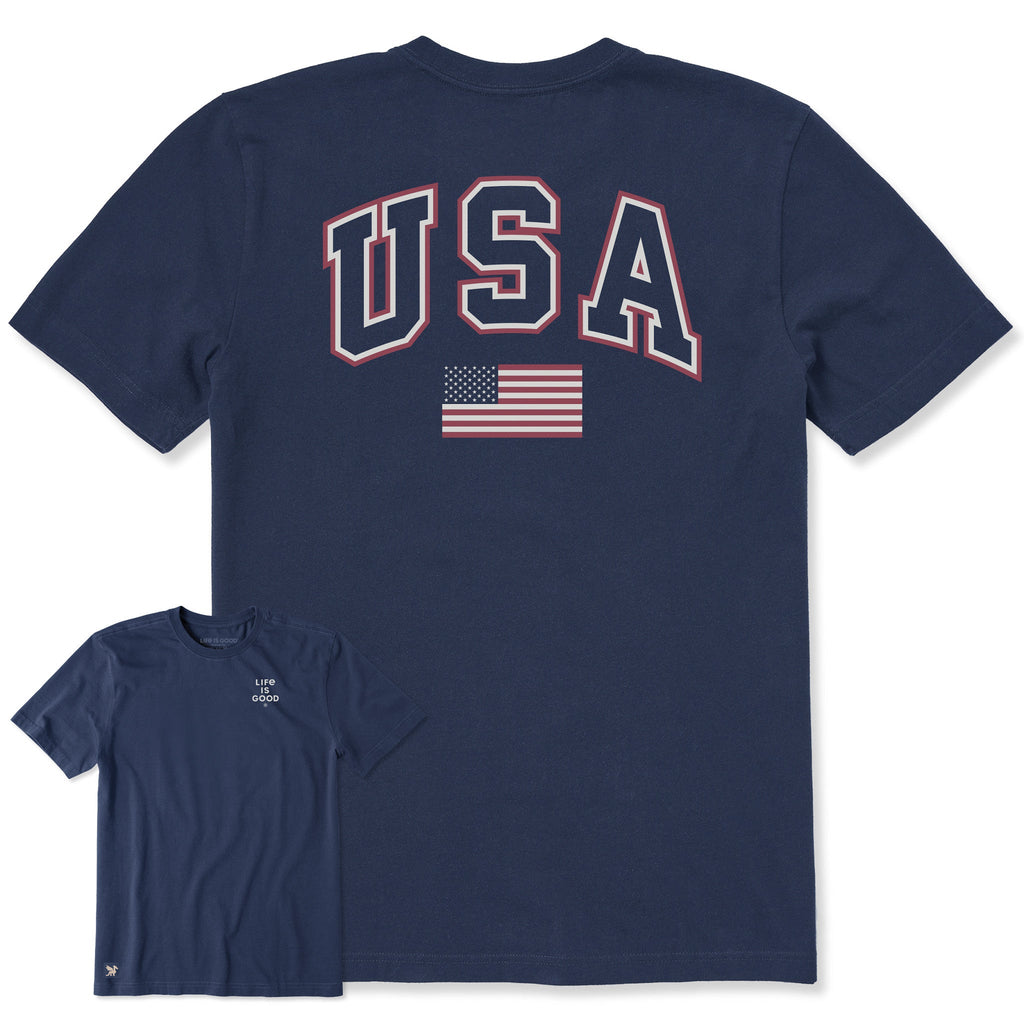 Men's USA Flag Arch Short Sleeve Crusher Tee product image 4
