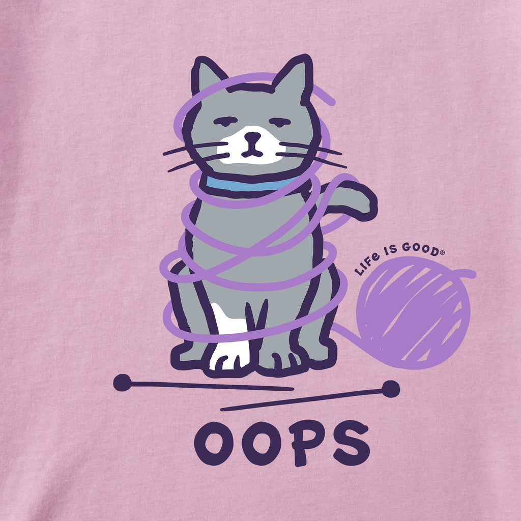Kids Oops Yarn Cat Short Sleeve Crusher Tee product image 2