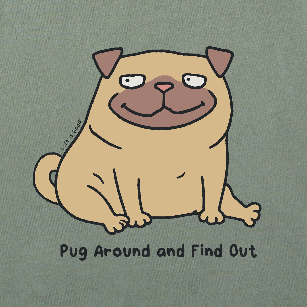 Kids Pug Around and Find Out Short Sleeve Crusher Tee product image 2