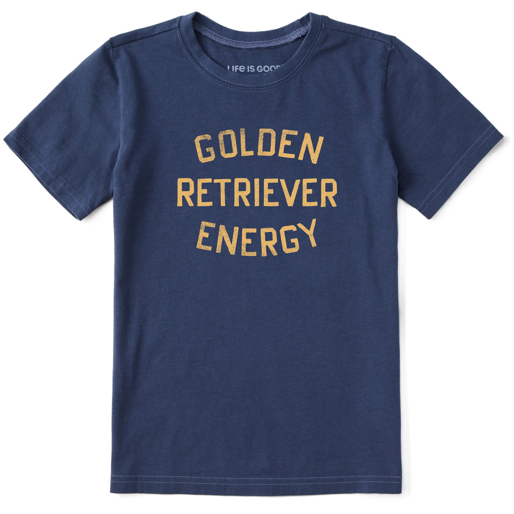 Kids Golden Retriever Energy Short Sleeve Crusher Tee product image 1