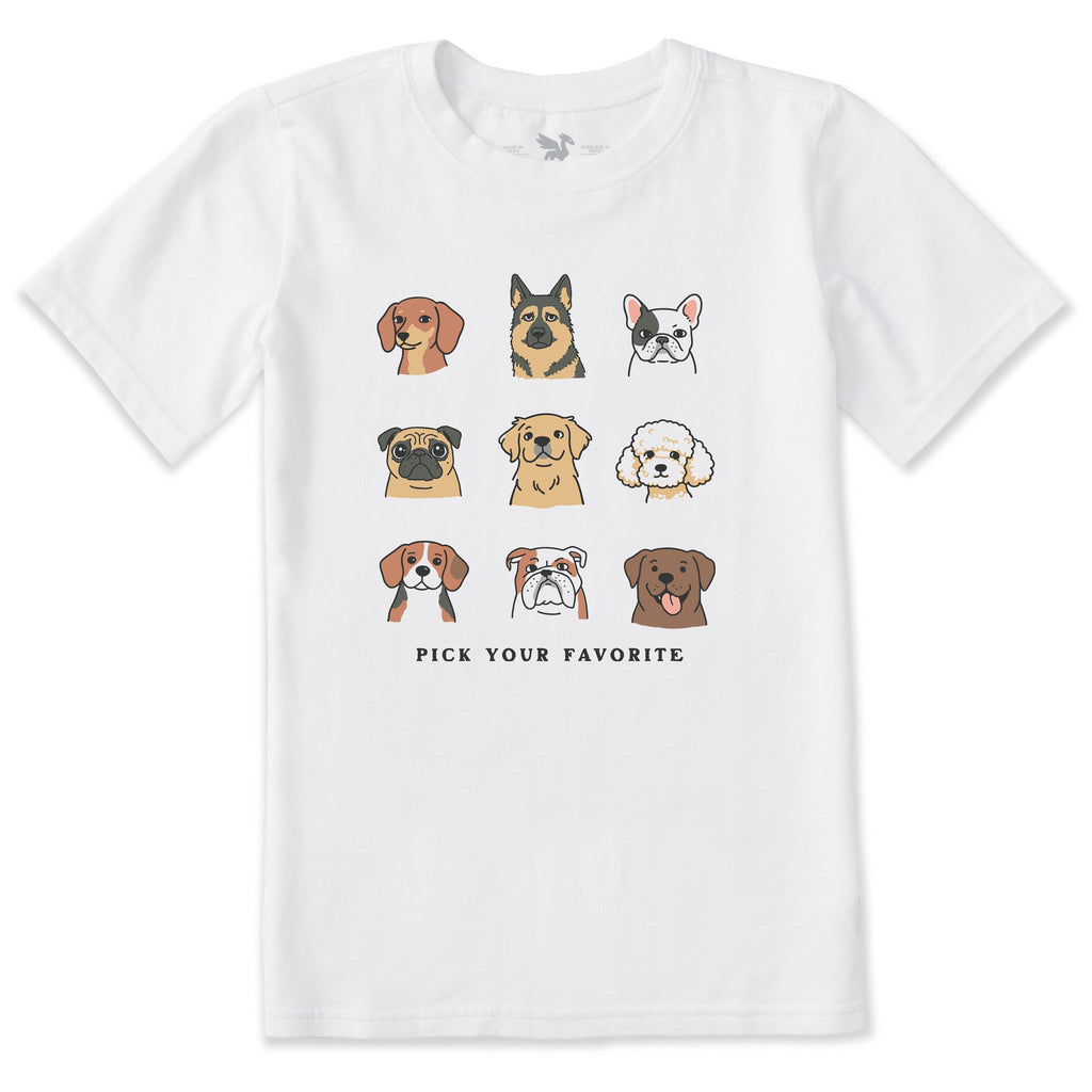 Kids Pick Your Favorite Dog Short Sleeve Crusher Tee product image 1