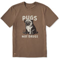 Men's Pugs Not Drugs Short Sleeve Crusher Tee product image 1