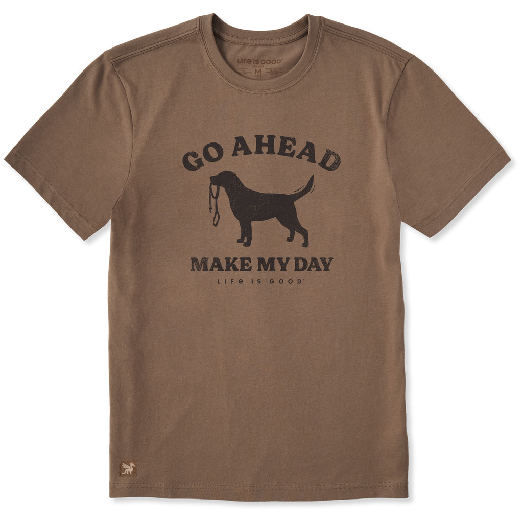 Men's Go Ahead Make My Day Dog Short Sleeve Crusher Tee product image 1