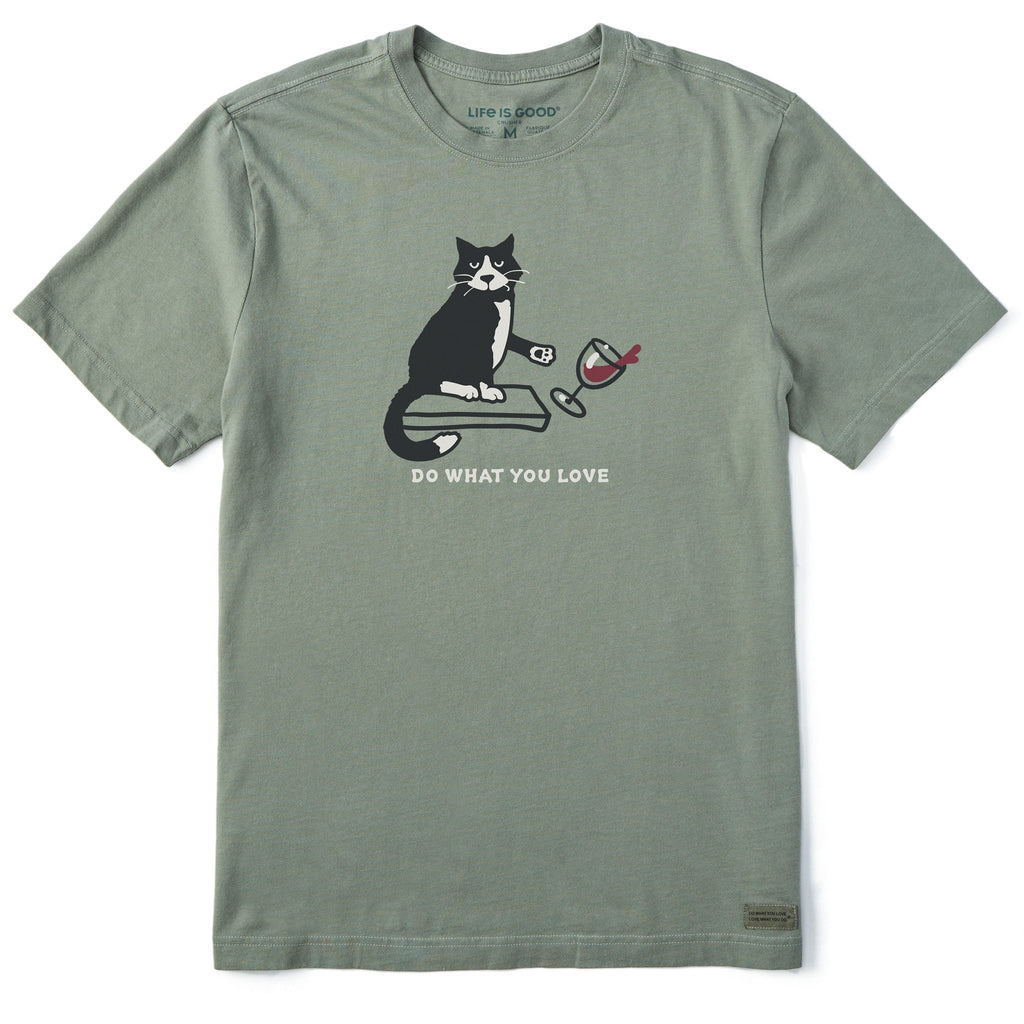 Men's Do What You Love Cat Short Sleeve Crusher Tee product image 1