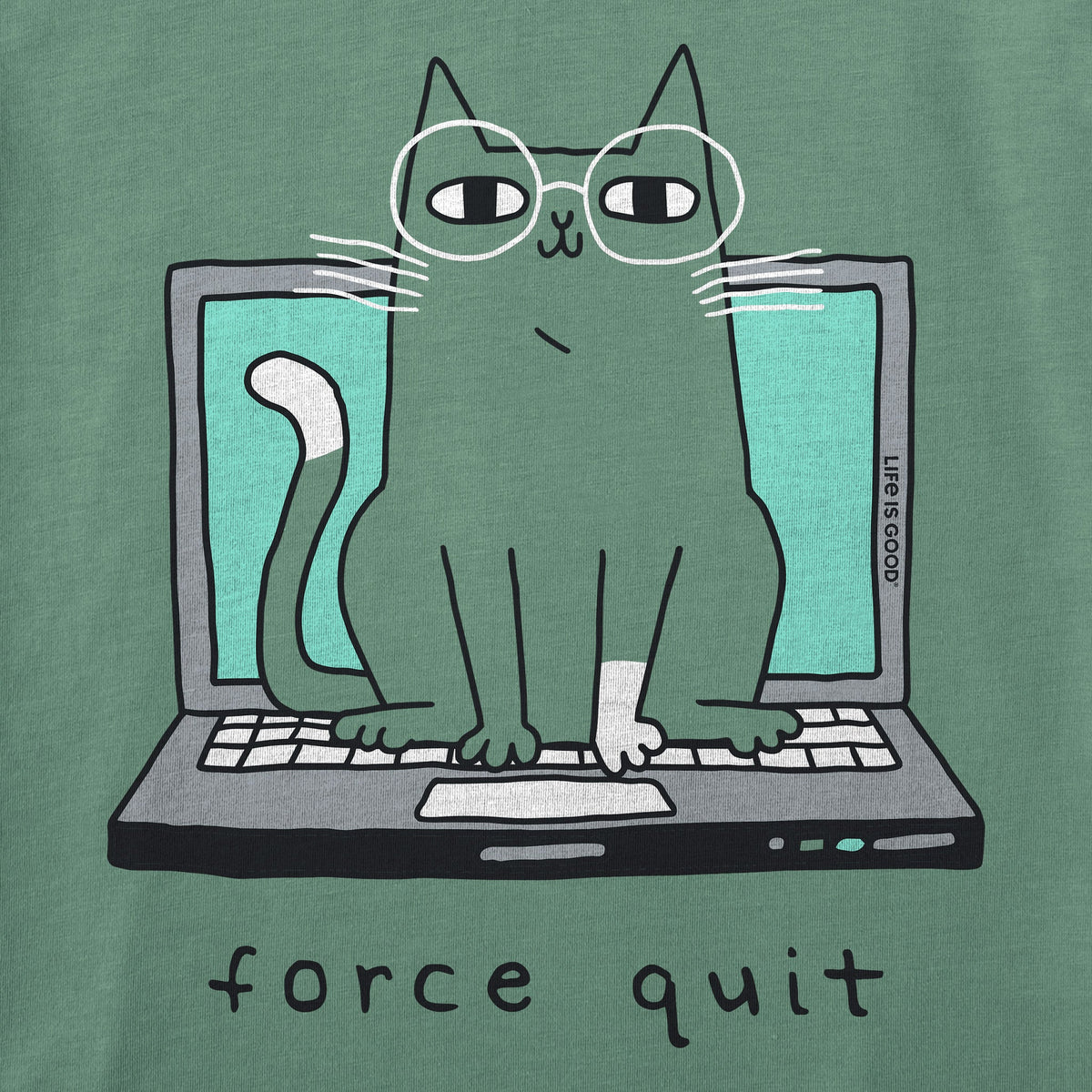 Men's Force Quit Cat Short Sleeve Crusher Tee product image 2