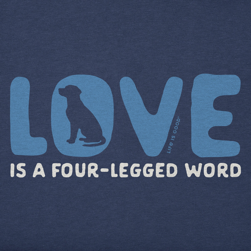 Men's Love is a Four-Legged Word Short Sleeve Crusher Tee product image 2