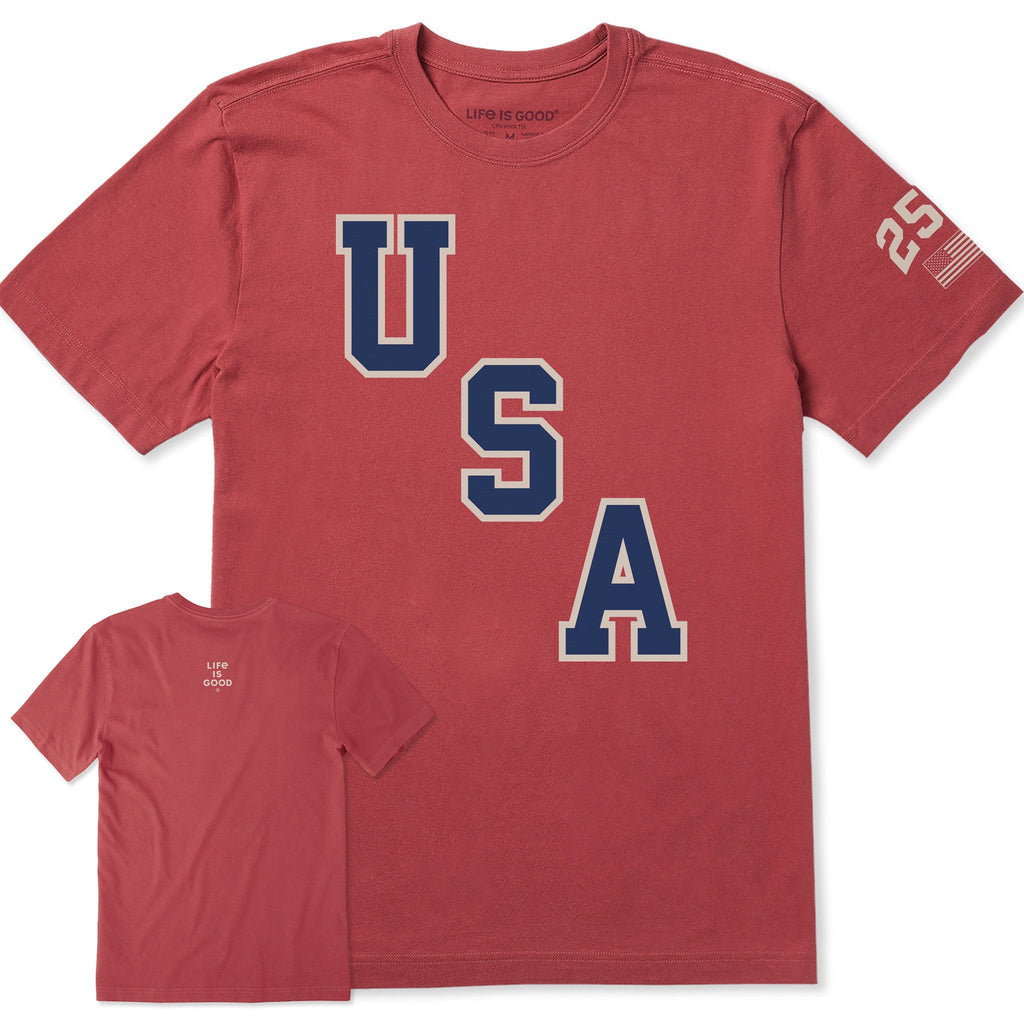 Men's USA Diagonal Short Sleeve Crusher Tee product image 1