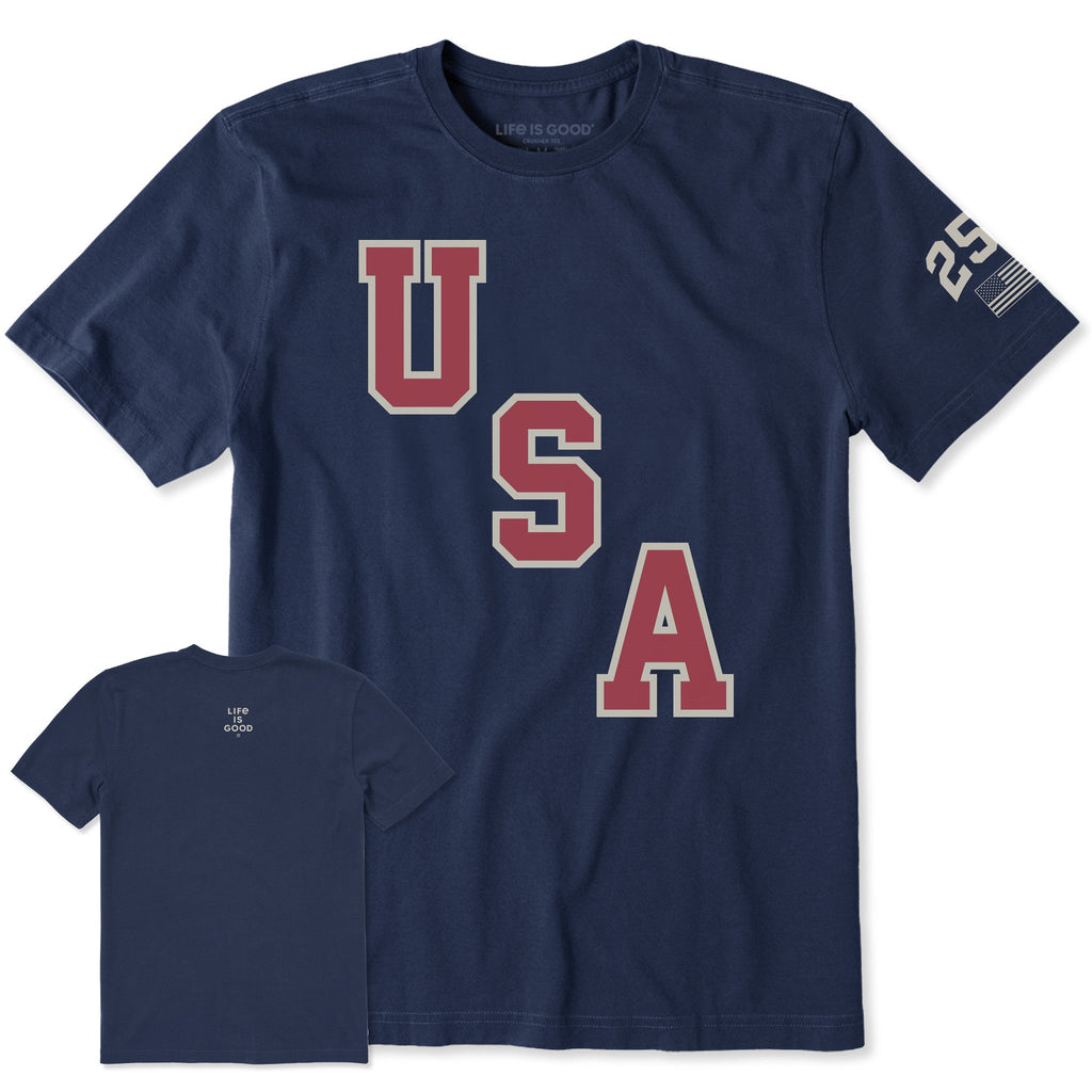 Men's USA Diagonal Short Sleeve Crusher Tee product image 9