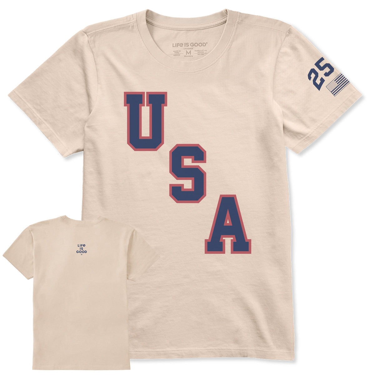 Women's USA Diagonal Short Sleeve Crusher Tee product image 5