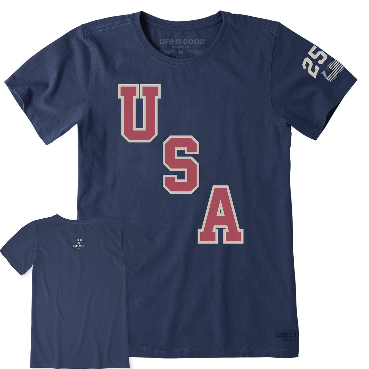 Women's USA Diagonal Short Sleeve Crusher Tee product image 9