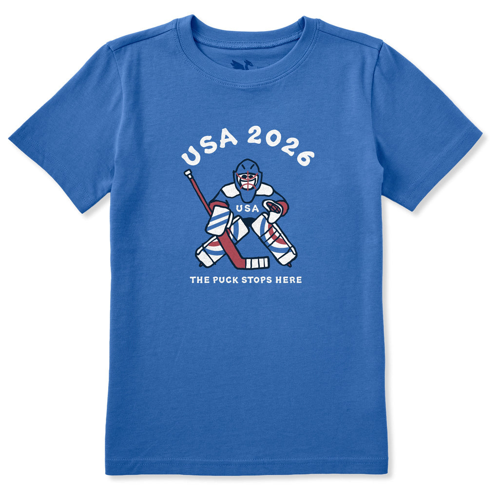 Kids USA The Puck Stops Here Short Sleeve Crusher Tee product image 1