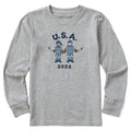 Kids Jake and Jackie Hockey Long Sleeve Crusher Tee product image 1