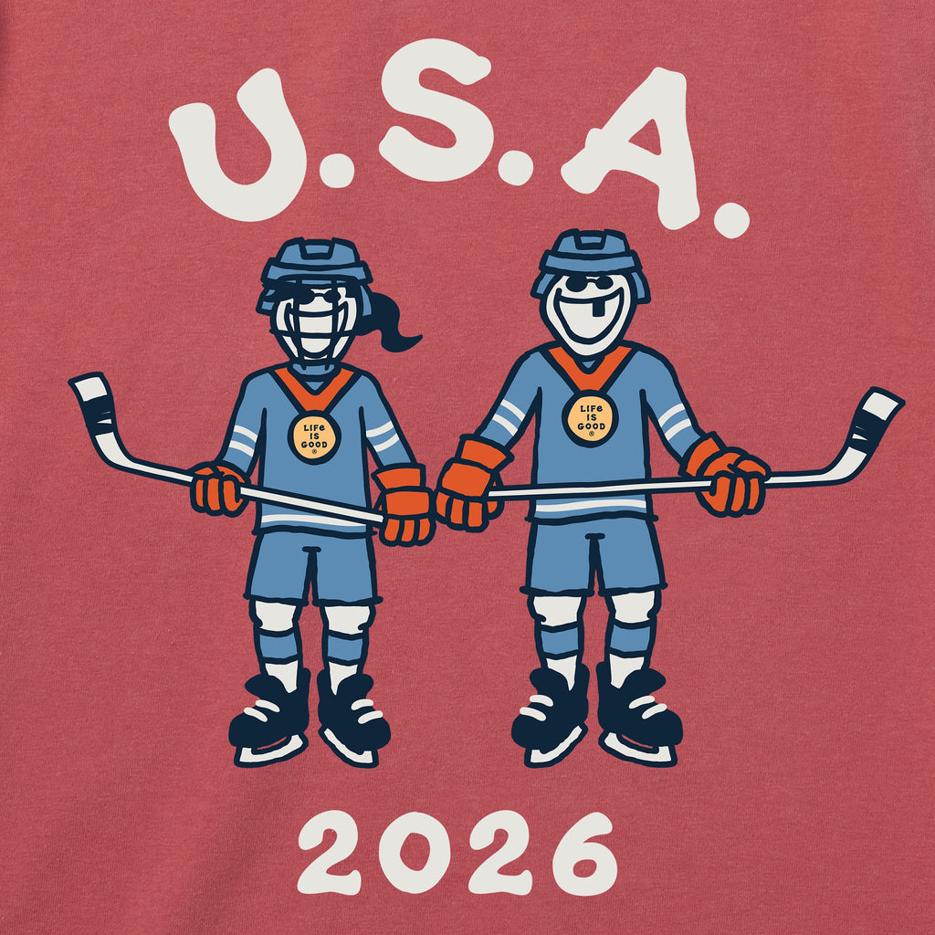 Men's Jake and Jackie Hockey Short Sleeve Crusher Tee product image 2