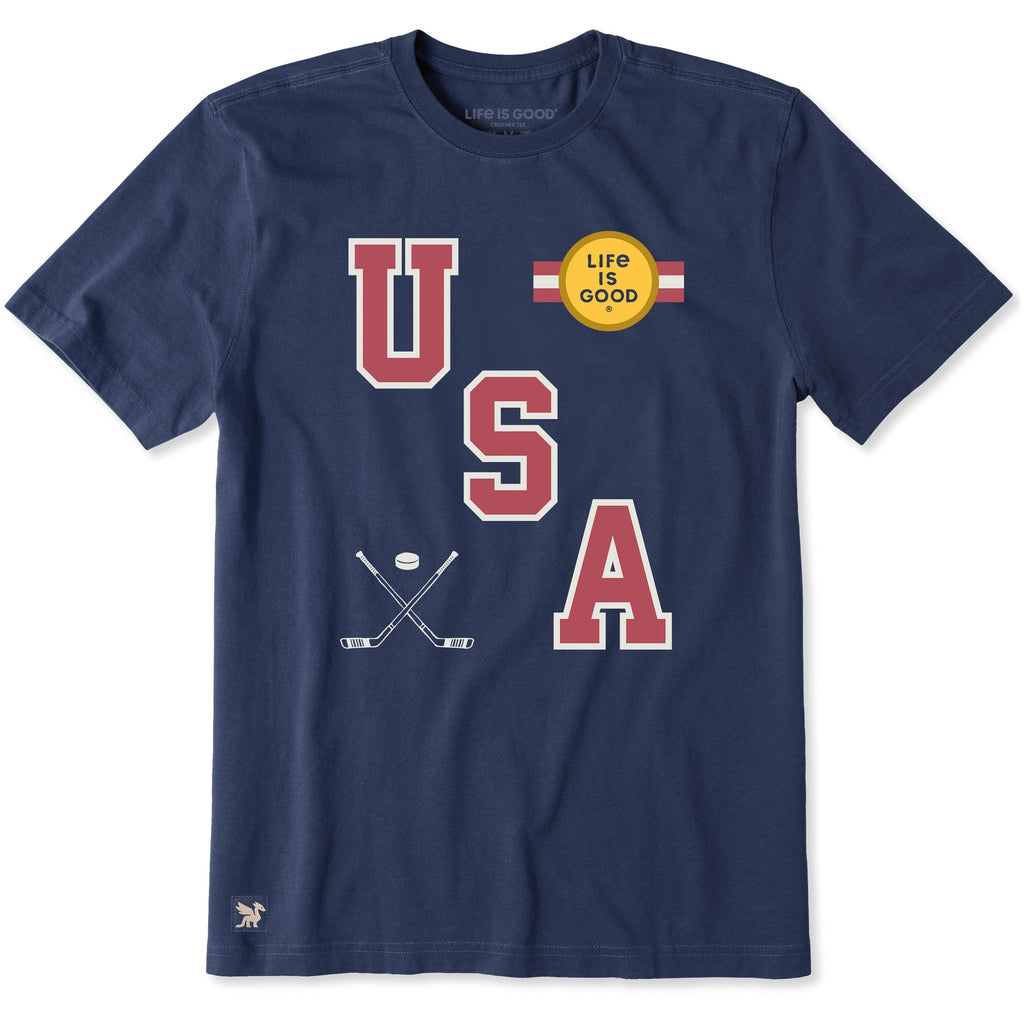 Men's USA Hockey Gold Short Sleeve Crusher Tee product image 1