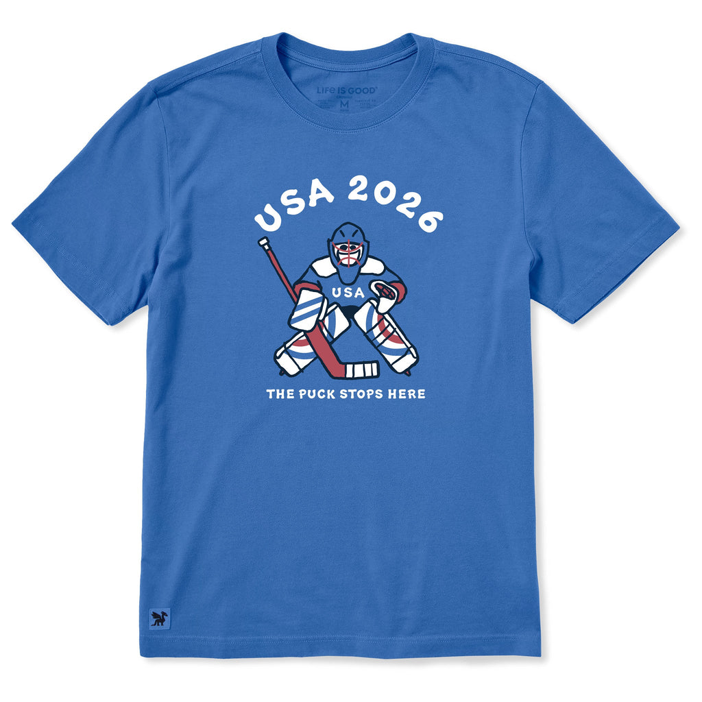 Men's USA The Puck Stops Here Short Sleeve Crusher Tee product image 1