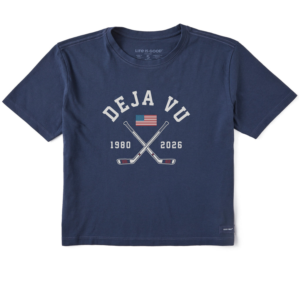 Women's Deja Vu Hockey Stick Cross Short Sleeve Crusher product image 1