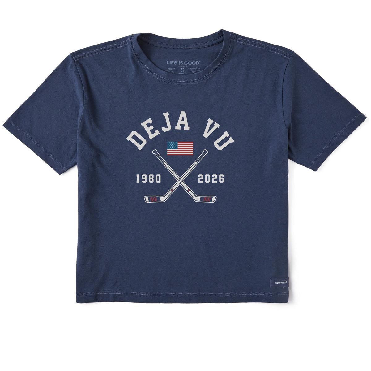 Women's Deja Vu Hockey Stick Cross Short Sleeve Crusher product image 1