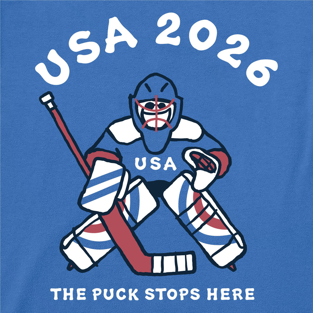 Women's USA The Puck Stops Here Short Sleeve Crusher Boxy product image 2