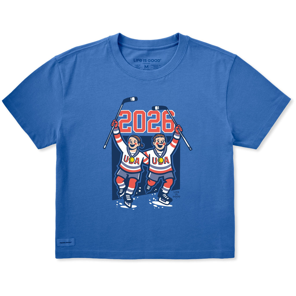 Women's USA Hockey 2026 Short Sleeve Crusher Boxy Tee product image 1