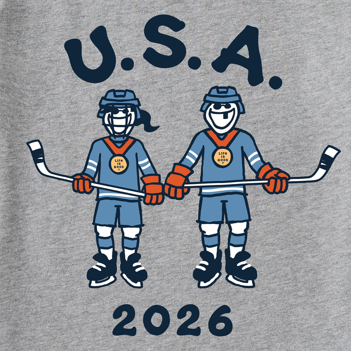 Women's Jake and Jackie Hockey Long Sleeve Crusher Tee product image 2
