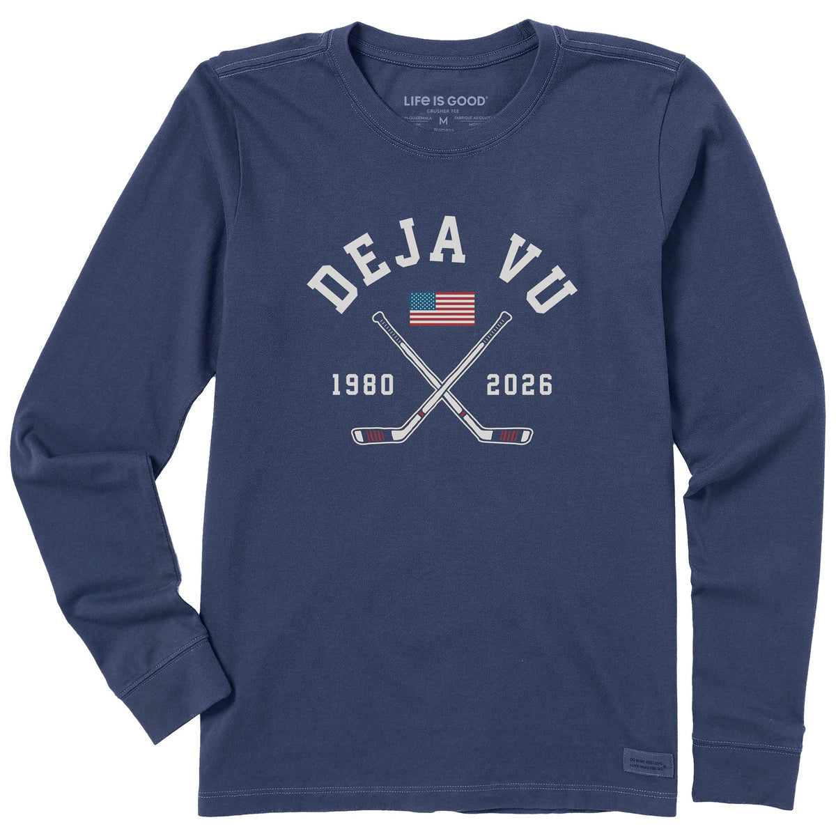 Women's Deja Vu Hockey Stick Cross Long Sleeve Crusher Tee product image 1