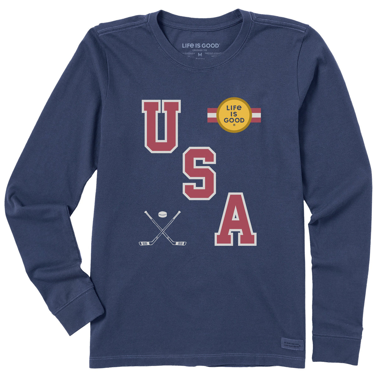 Women's USA Hockey Gold Long Sleeve Crusher Tee product image 1