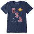 Women's USA Hockey Gold Short Sleeve Crusher Tee product image 1