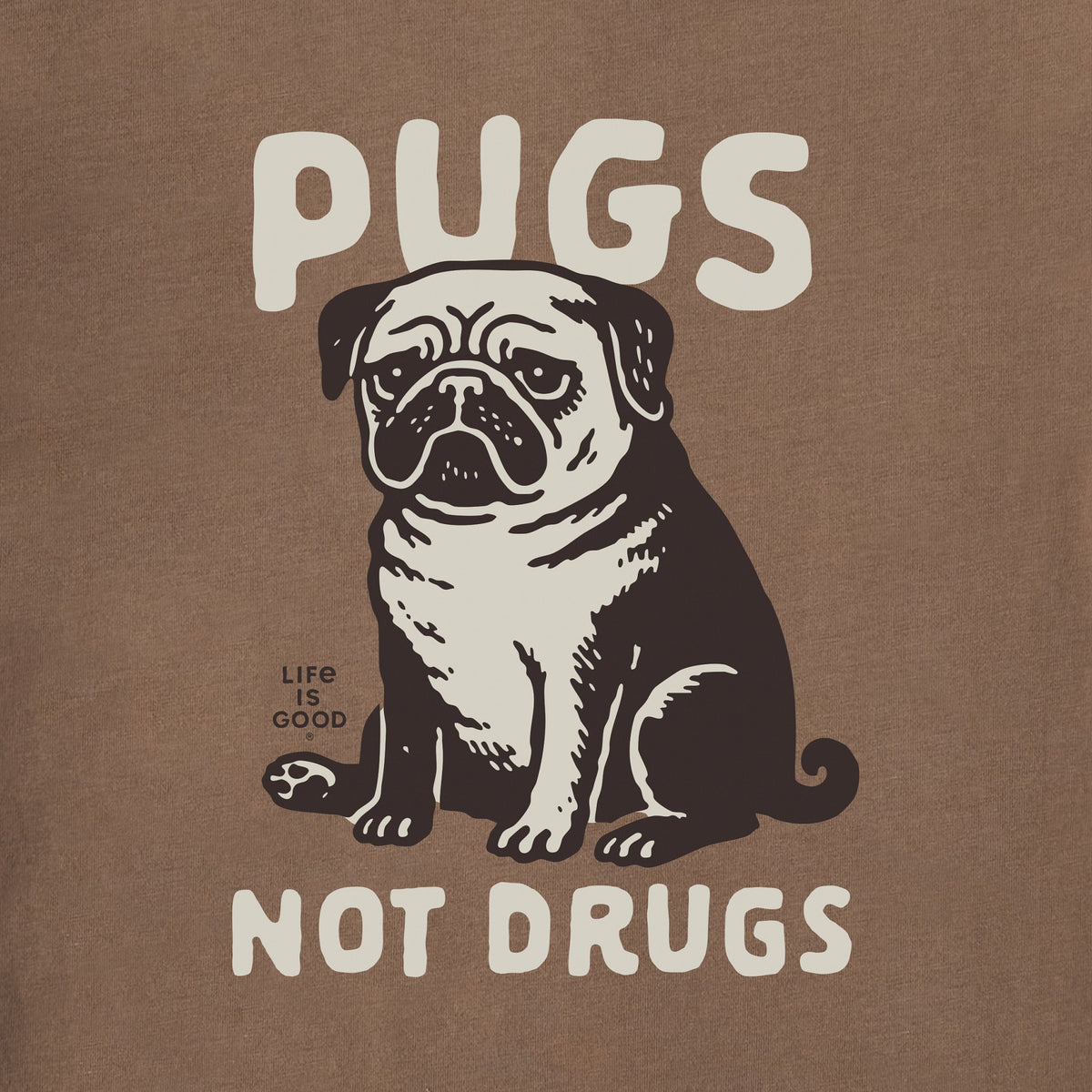 Women's Pugs Not Drugs Short Sleeve Crusher Boxy Tee product image 2