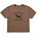 Women's Go Ahead Make My Day Dog Short Sleeve Crusher Boxy product image 1