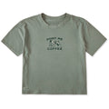 Women's Point Me to the Coffee Short Sleeve Crusher Boxy Tee product image 1