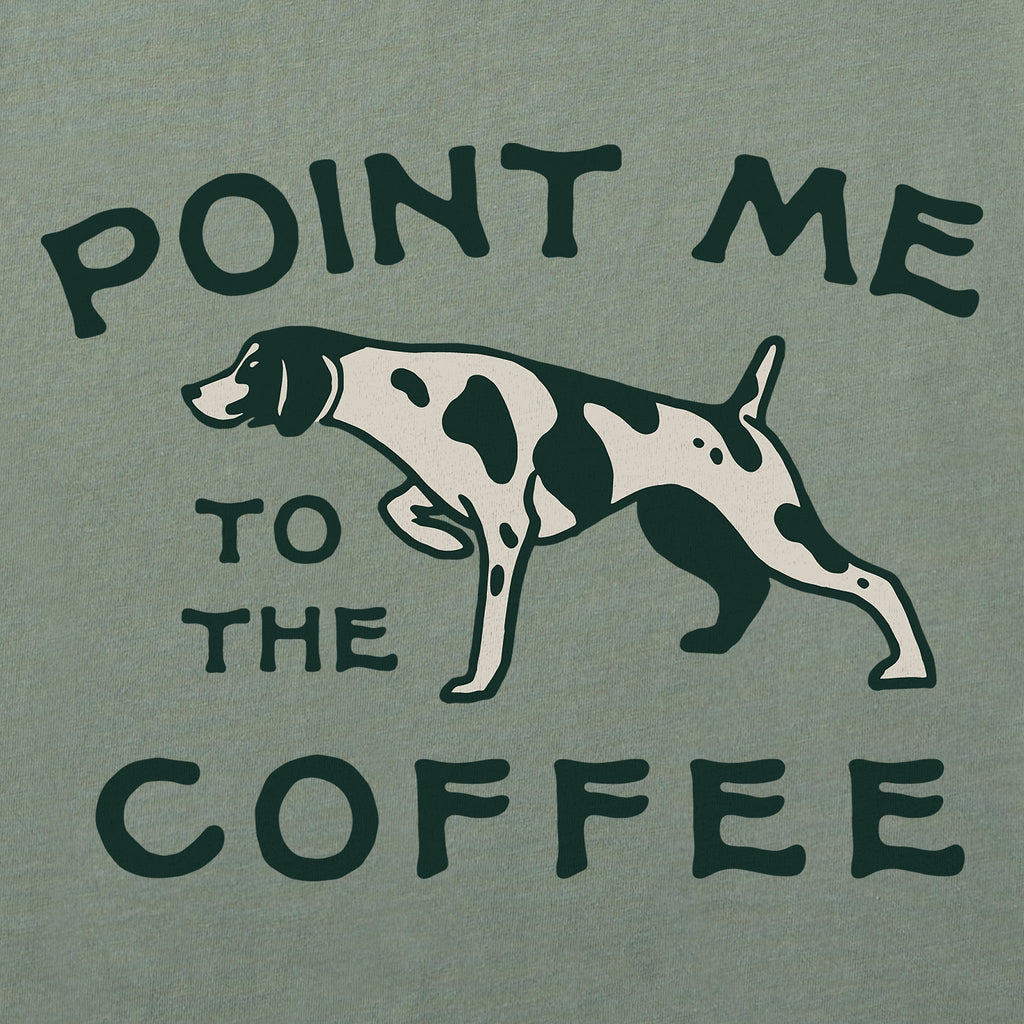 Women's Point Me to the Coffee Short Sleeve Crusher Boxy Tee product image 2