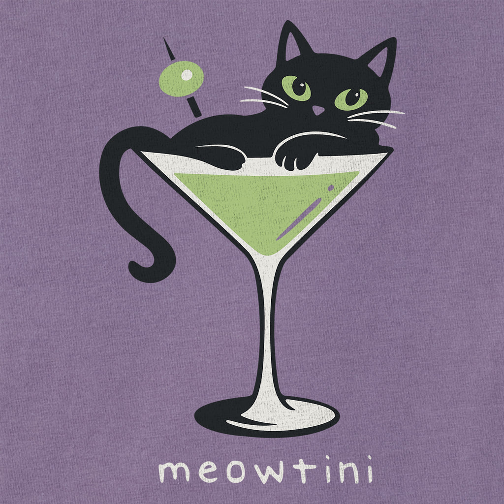 Women's Meowtini Short Sleeve Crusher Boxy Tee product image 2