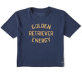 Women's Golden Retriever Energy Short Sleeve Crusher Boxy product image 1