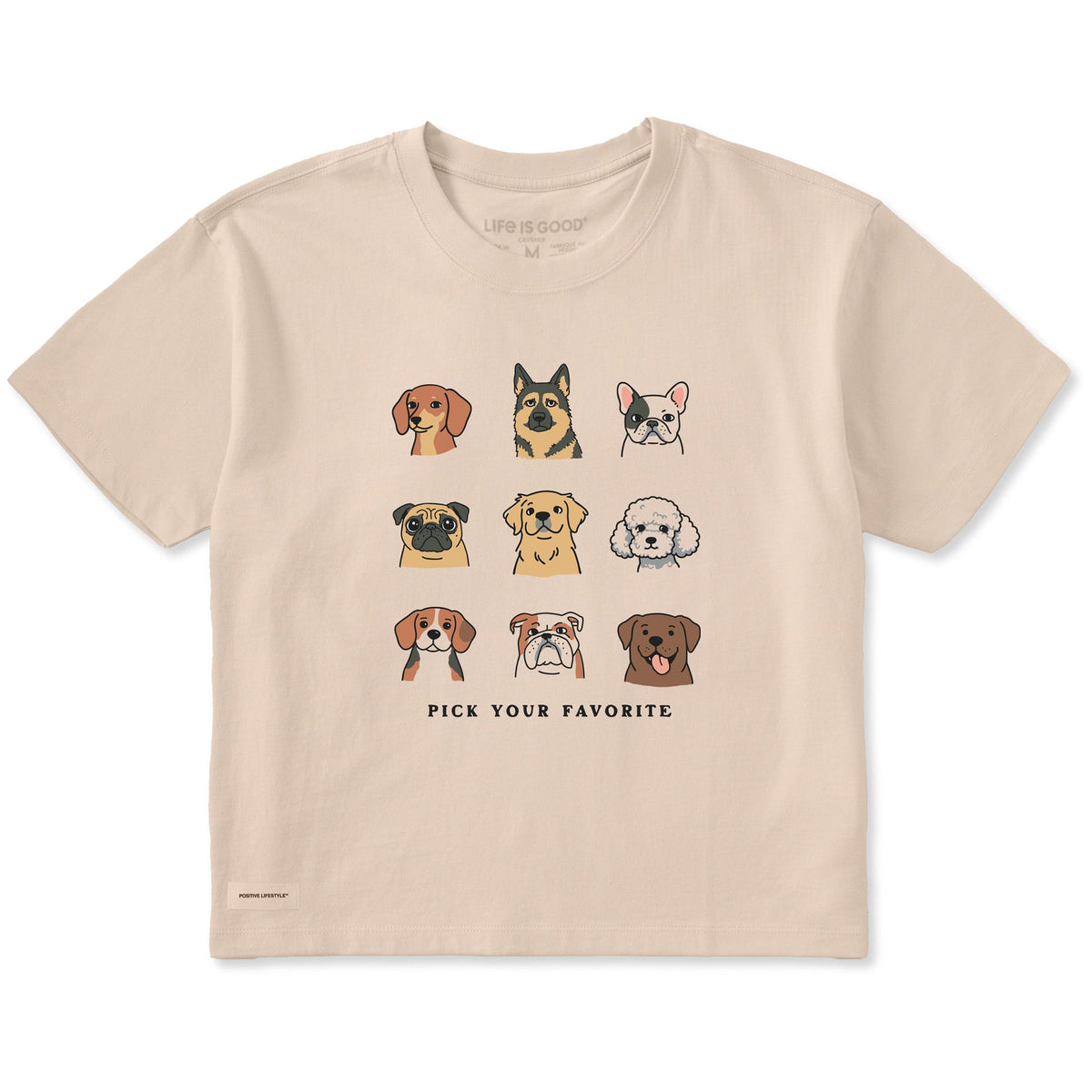 Women's Pick Your Favorite Dog Short Sleeve Crusher Boxy Tee product image 1