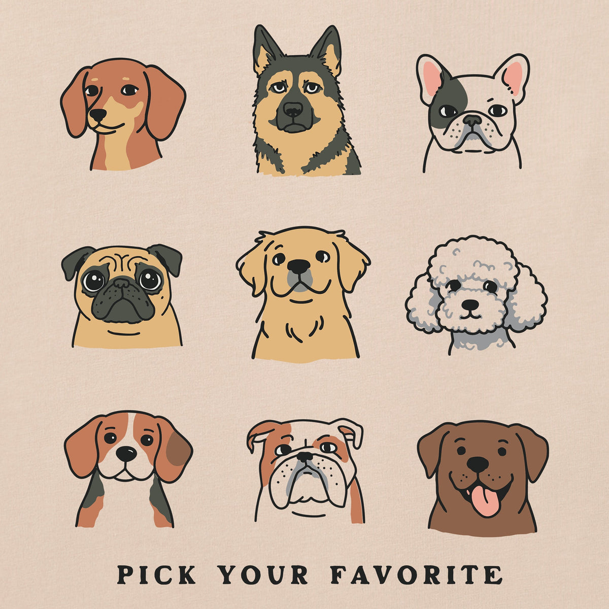 Women's Pick Your Favorite Dog Short Sleeve Crusher Boxy Tee product image 2