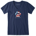 Women's For Dog and Country Short Sleeve Vee product image 1