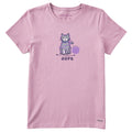 Women's Oops Yarn Cat Short Sleeve Crusher Tee product image 1