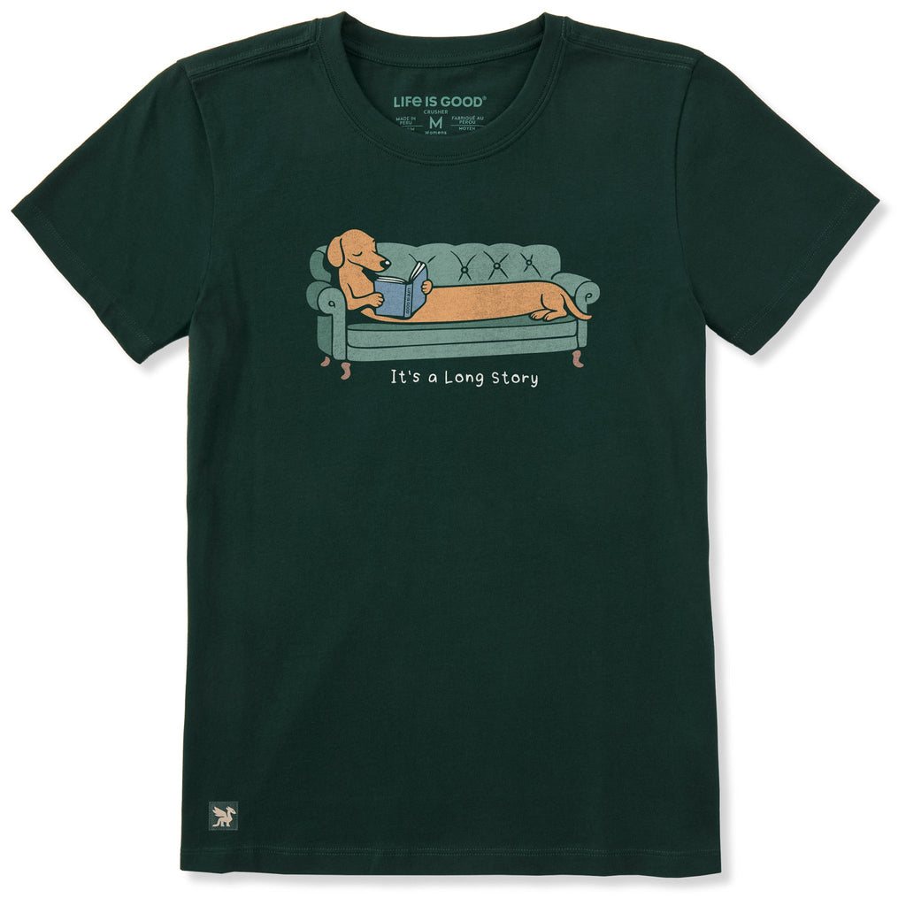 Women's It's a Long Story Short Sleeve Crusher Tee product image 1