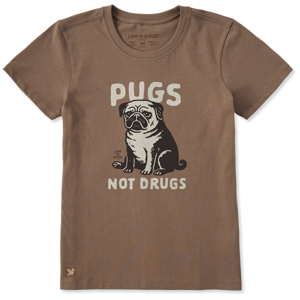 Women's Pugs Not Drugs Short Sleeve Crusher Tee product image 1