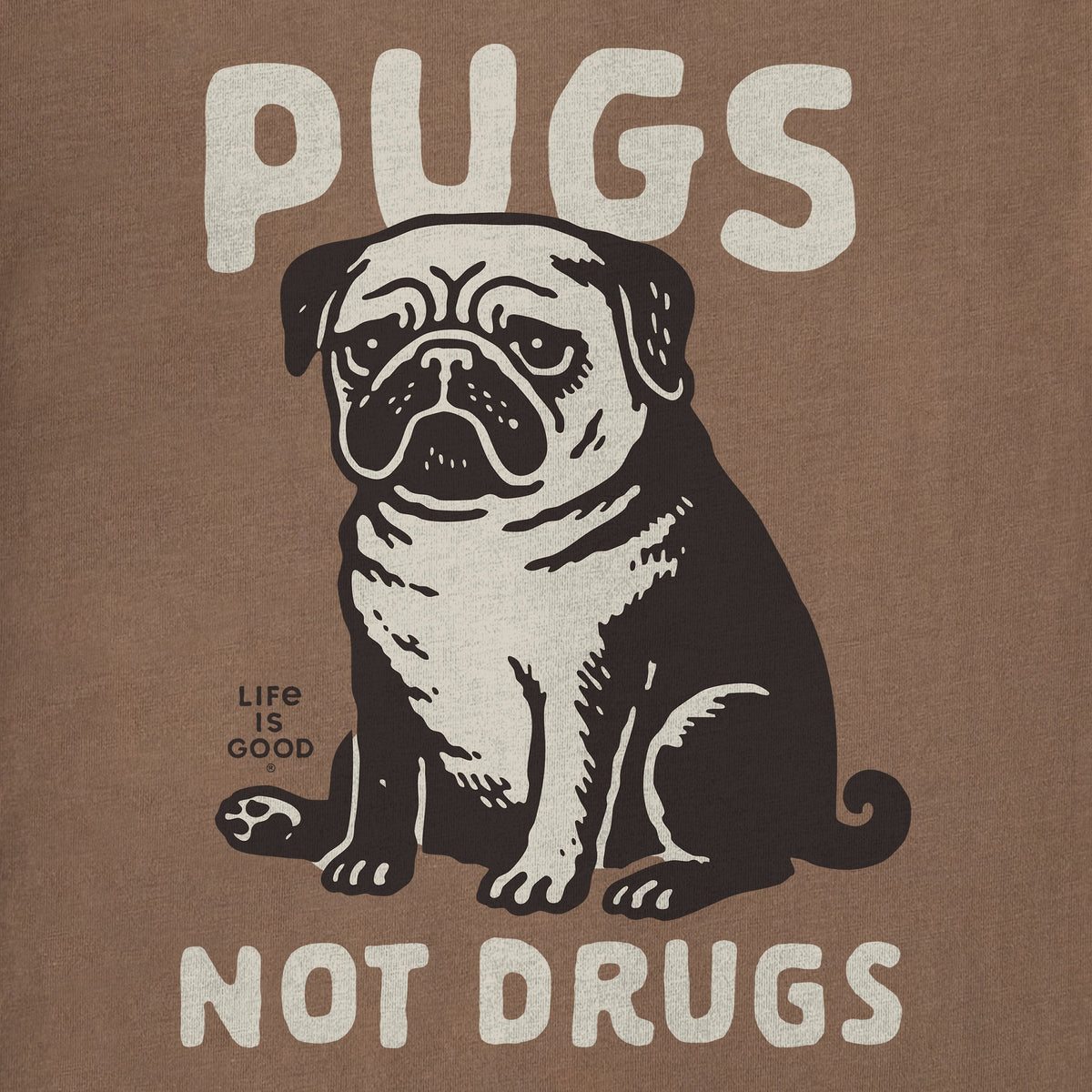 Women's Pugs Not Drugs Short Sleeve Crusher Tee product image 2